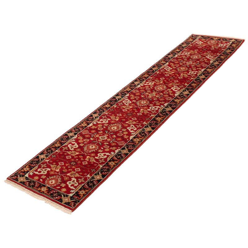 ECARPETGALLERY Hand-knotted Serapi Heritage Red Wool Rug - 2'6 x 11'11