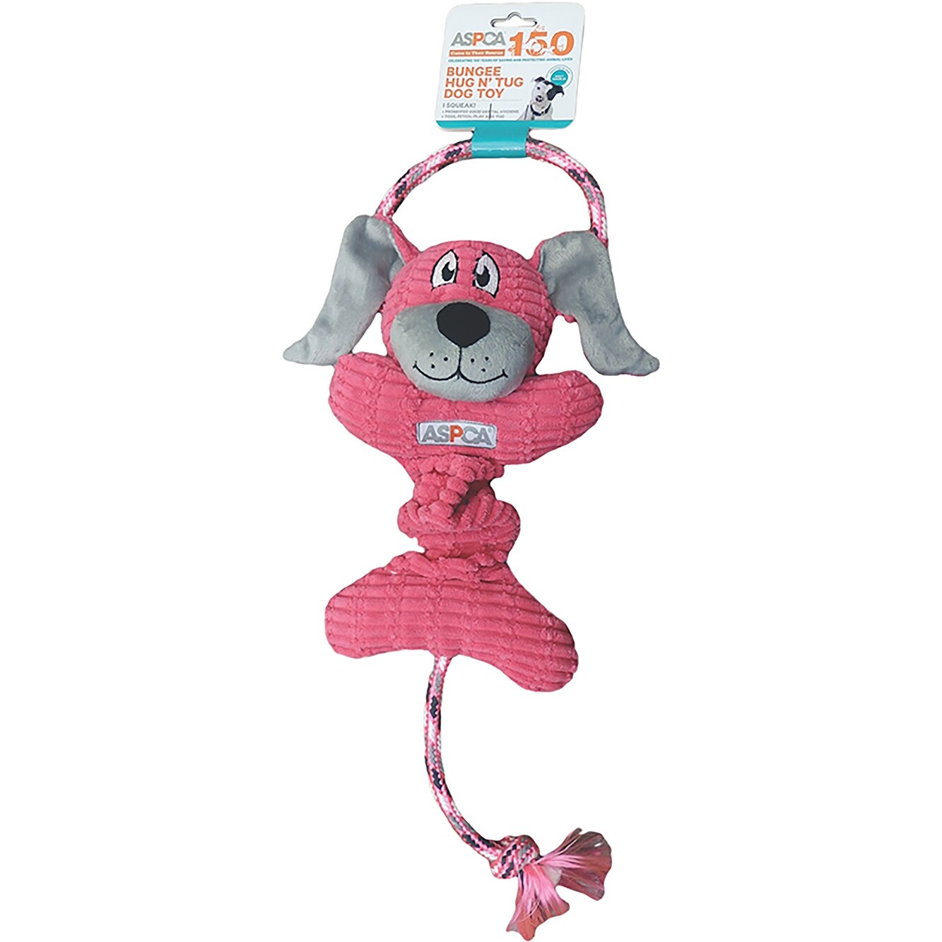 Aspca Bungee Hug N Tug Dog Toy Pink Pink Overstock