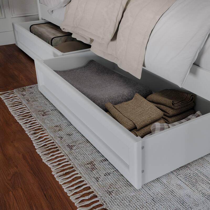 Clayton Platform Bed with Panel Footboard and Storage Drawers