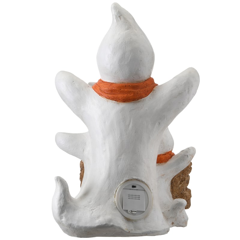 National Tree Company Halloween Pre-Lit Happy Ghost Trio, LED Lights, 21 Inches - 21 in