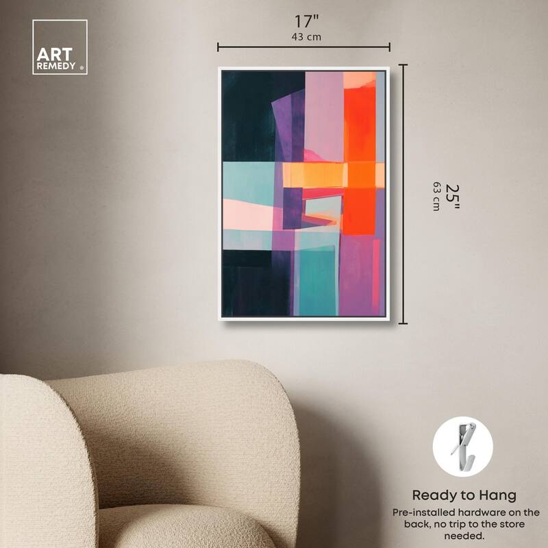 Color Blocks II Canvas by Art Remedy