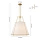 preview thumbnail 20 of 91, Mid Century 4-Light Conical Fabric Shade Lantern Pendant Ambient Light