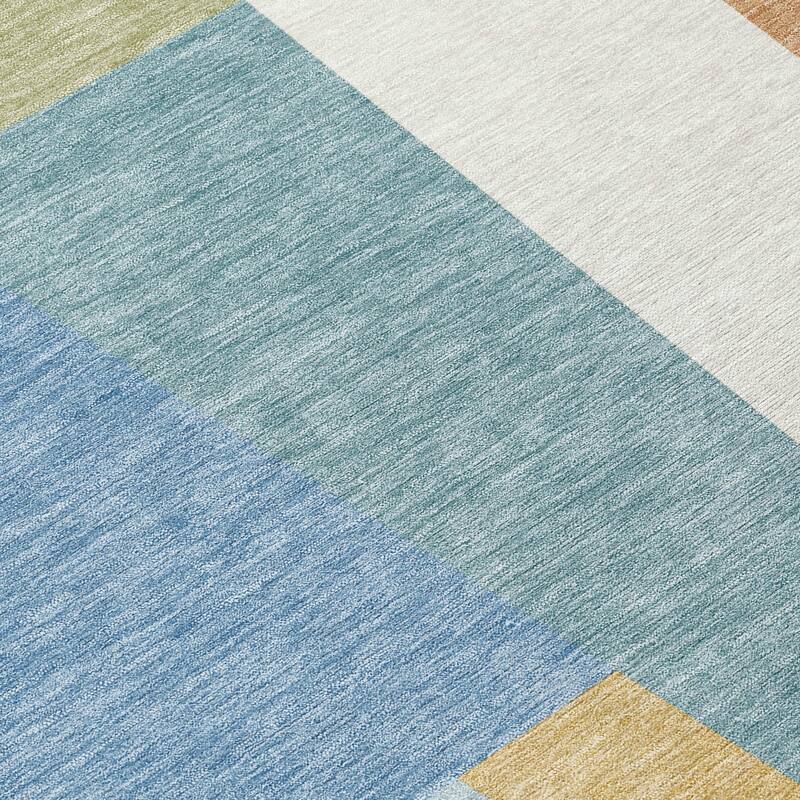 Machine Washable Indoor/ Outdoor Contemporary Jolie Chantille Rug