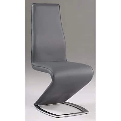 Somette Tamra Grey 'Z' Style Dining Chair (Set of 2)
