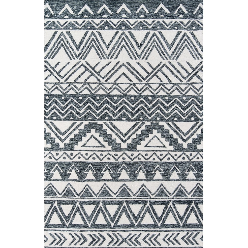 Momeni Mallorca Large-scale Tribal Hand-hooked Cotton Area Rug