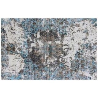 HomeRoots 8 Gray And Ivory Abstract Hand Loomed Area Rug - 8' x 10 ...