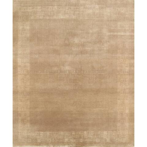 Pasargad Gabbeh Hand-Knotted Beige Wool Rug - 8' x 10'