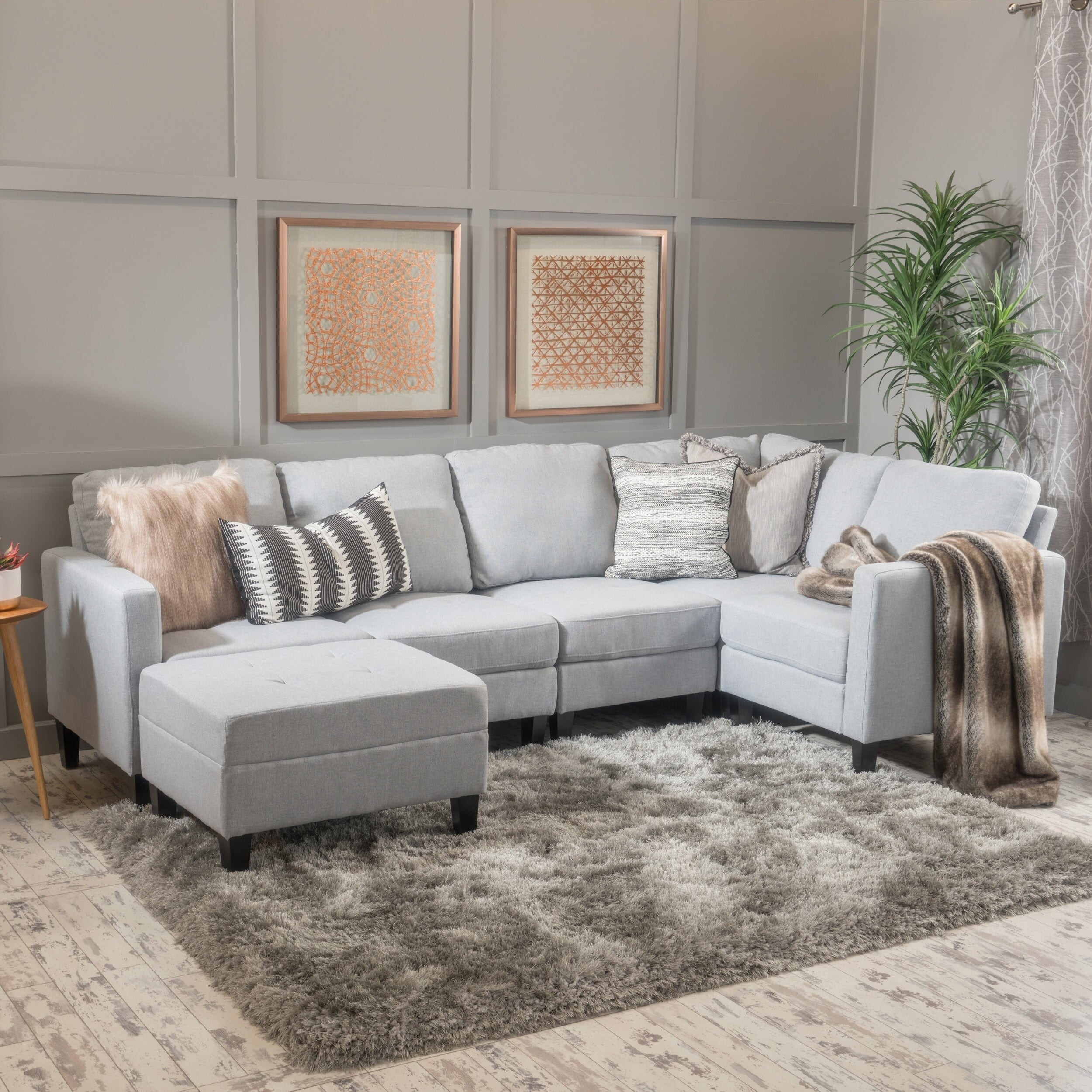 Shop Zahra 6 Piece Sofa Sectional With Ottoman By Christopher