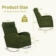 preview thumbnail 15 of 19, Set of 2 Rocking Chairs, Upholstered Nursery Glider Rocker, Recliner Armchair with Side Pocket for Living Room Bedroom