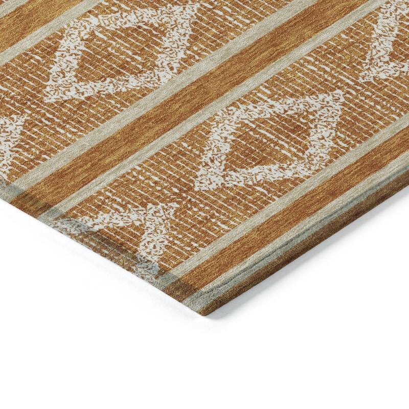 HomeRoots Geometric Transitional Rectangle Outdoor Rug