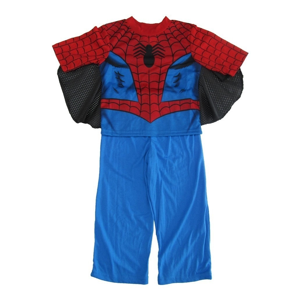Shop Marvel Boys Royal Blue Red Spiderman Short Sleeve Pajama Set Overstock 19864284 8