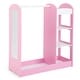 preview thumbnail 7 of 6, Kids Hanging Armoire Dresser Dress up Storage Closet with Mirror Pink