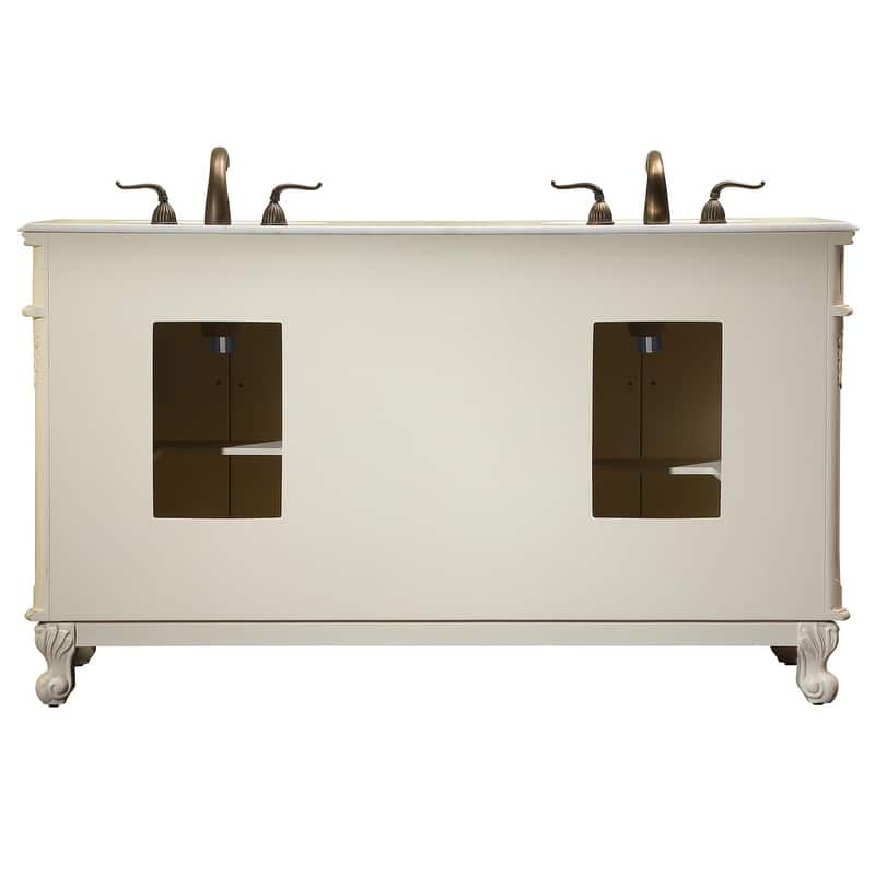 60" Double Bathroom Vanity Sink
