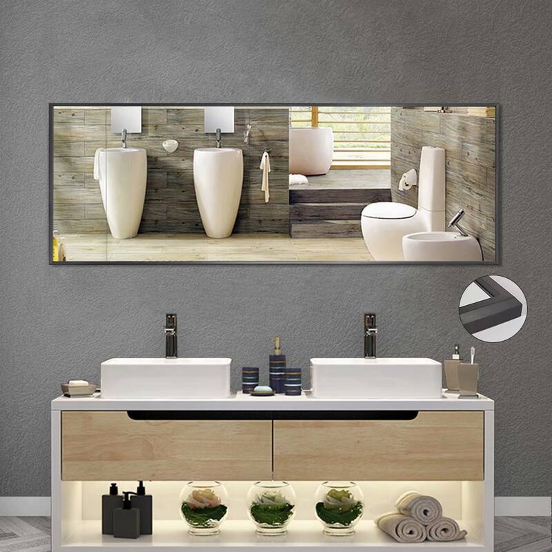 Carson Carrington Salmijarvi Wide Frame Full Length Floor Mirror