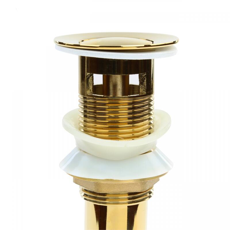 Sink Drain PVD Brass Pop-Up With Overflow Renovators Supply