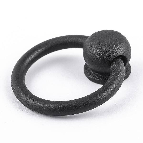 Cabinet Pull Drawer Handle Horn Black Wrought Iron 4 1/2 inch | Renovators Supply