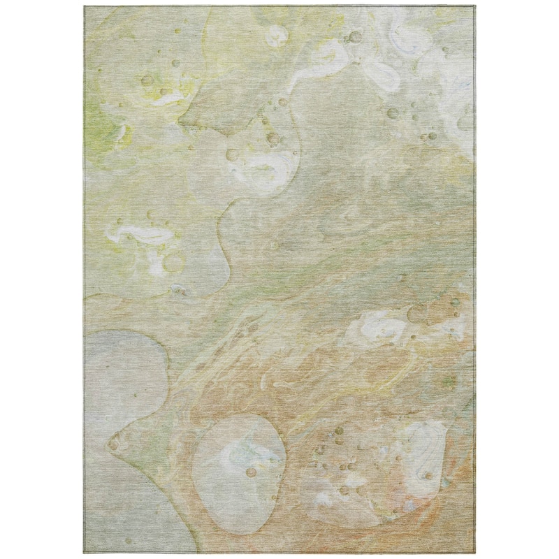 HomeRoots Abstract Transitional Rectangle Outdoor Rug