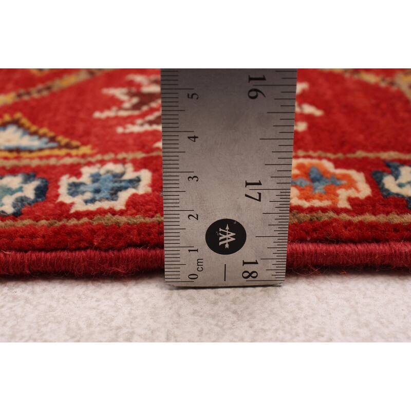 ECARPETGALLERY Hand-knotted Uzbek Ghazni Red Wool Rug - 2'7 x 5'11