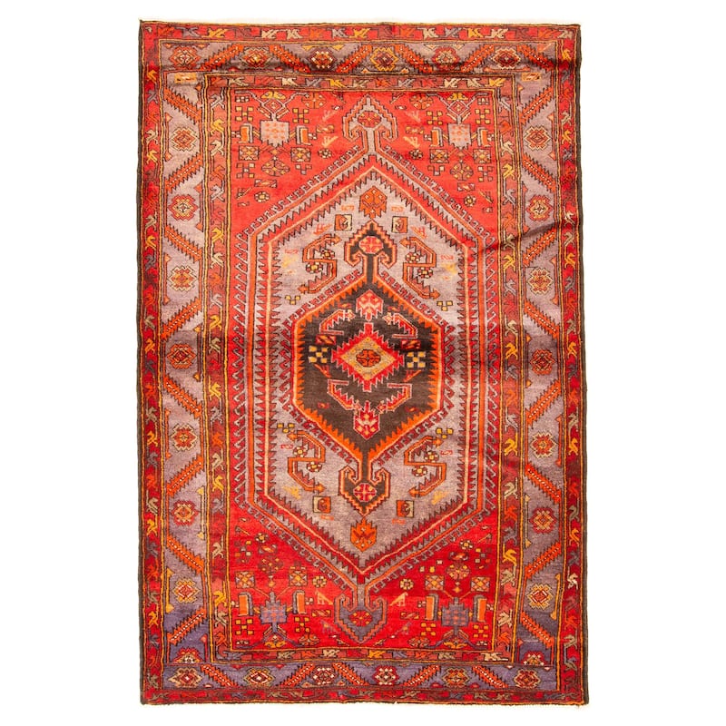 ECARPETGALLERY Hand-knotted Anadol Grey Wool Rug - 4'10 x 7'6