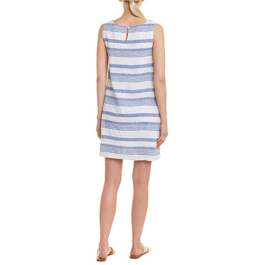 beachlunchlounge linen blend shift dress