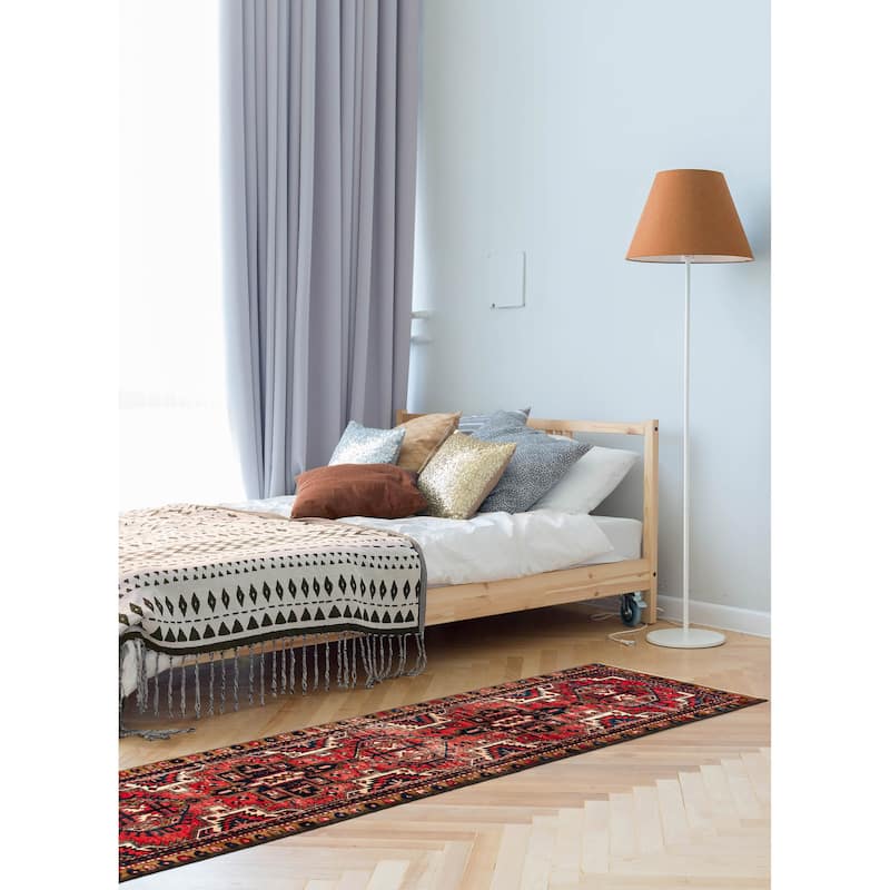 ECARPETGALLERY Hand-knotted Konya Anatolian Red Wool Rug - 3'2 x 11'0