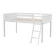 preview thumbnail 7 of 34, Wood Loft Bed Frame with Ladder, Ladder can be Placed on The Left or Right, for Boys Girls Kids Adults Toddler