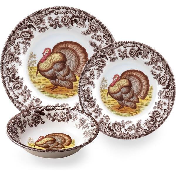 Spode Woodland Dinnerware Set of 3 Bed Bath & Beyond 39101681