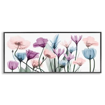 Stupell Modern Translucent Pastel Tulips Flower Buds Blossoms Framed Wall Art - Purple