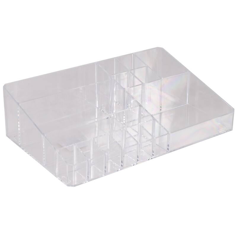 Simplify 15 Compartment Acrylic Cosmetic Organizer - Clear - 15 Compartment