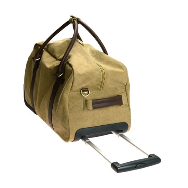 rolling canvas duffle bag