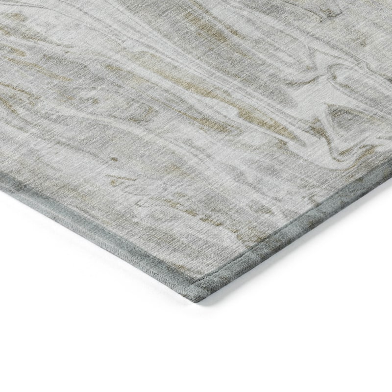 HomeRoots Abstract Contemporary Rectangle Outdoor Rug