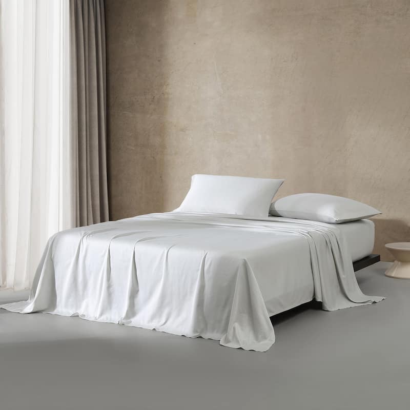 Calvin Klein Pearl Edge Cotton Sateen Sheet Set