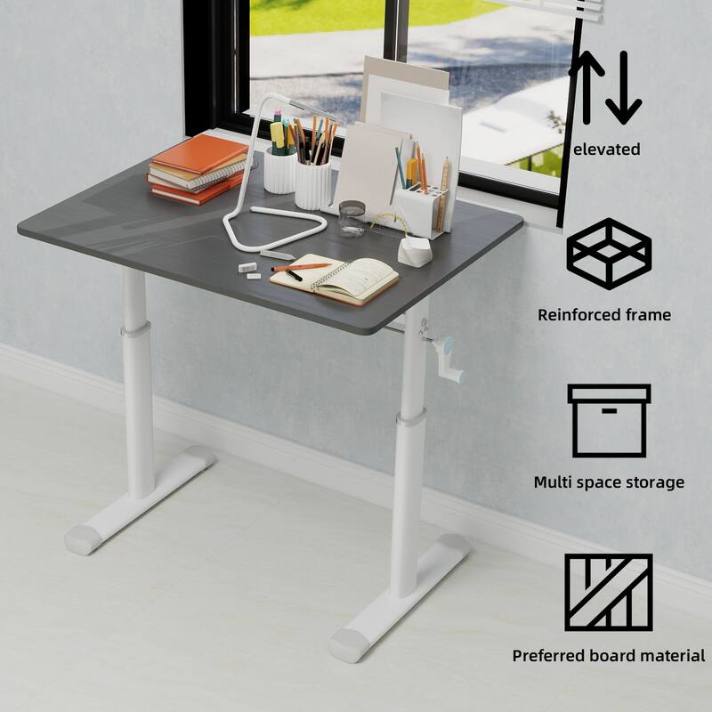 Adjustable compact design study desk suitable for children and adults