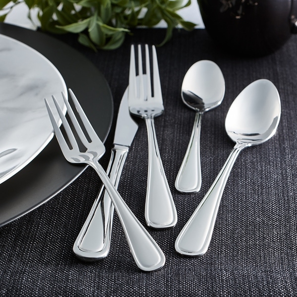 RiverRidge Marina Stainless Steel 46-piece Monogrammed Flatware