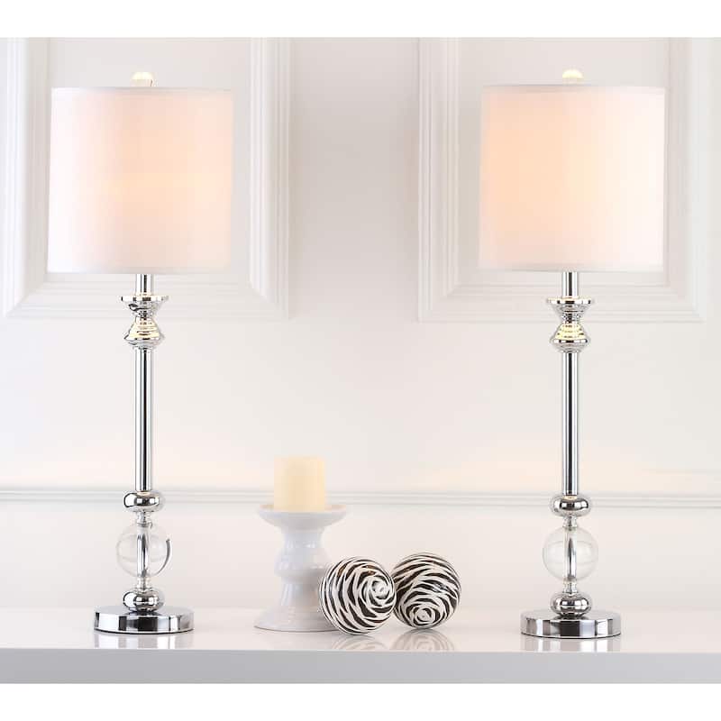 SAFAVIEH Lighting Cherise 31-inch Crystal Crystal Candlestick Lamp (Set of 2) - 10" x 10" x 31" - 10Wx10Dx31H