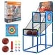 preview thumbnail 1 of 4, 2-in-1 Kids Basketball Arcade & Sticky Balls Game w/Scoreboard Sound Blue