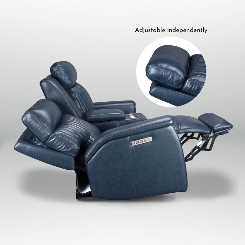 73'' Leather Zero Gravity Power Reclining Loveseat with Power Headrest and Power Lumbar,USB&USB-C Port