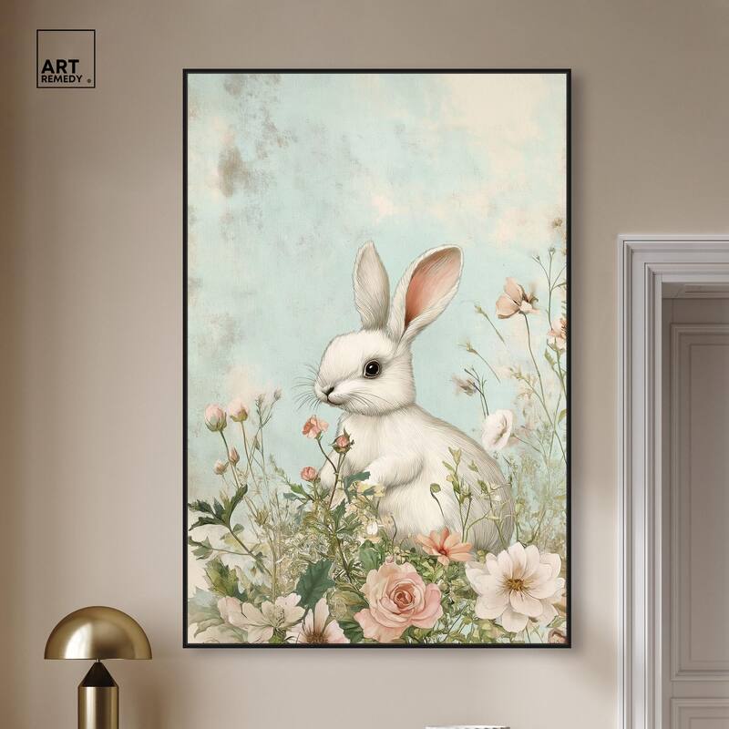 Easter Bunny Canvas by Art Remedy