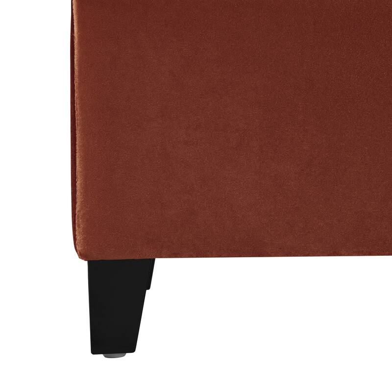 Stylish End of Bed Bench Footrest, Padded Seat Accent Bench