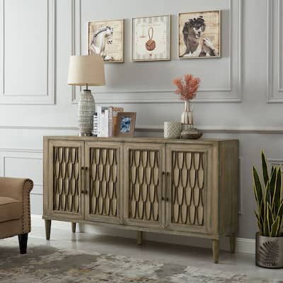 Devonshire Driftwood 4 Door Accent Cabinet