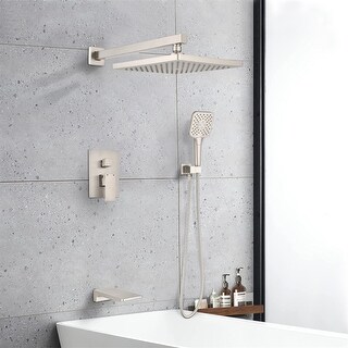 10 Inch Bathroom Wall Mounted Rain Shower Head System Shower Faucet ...