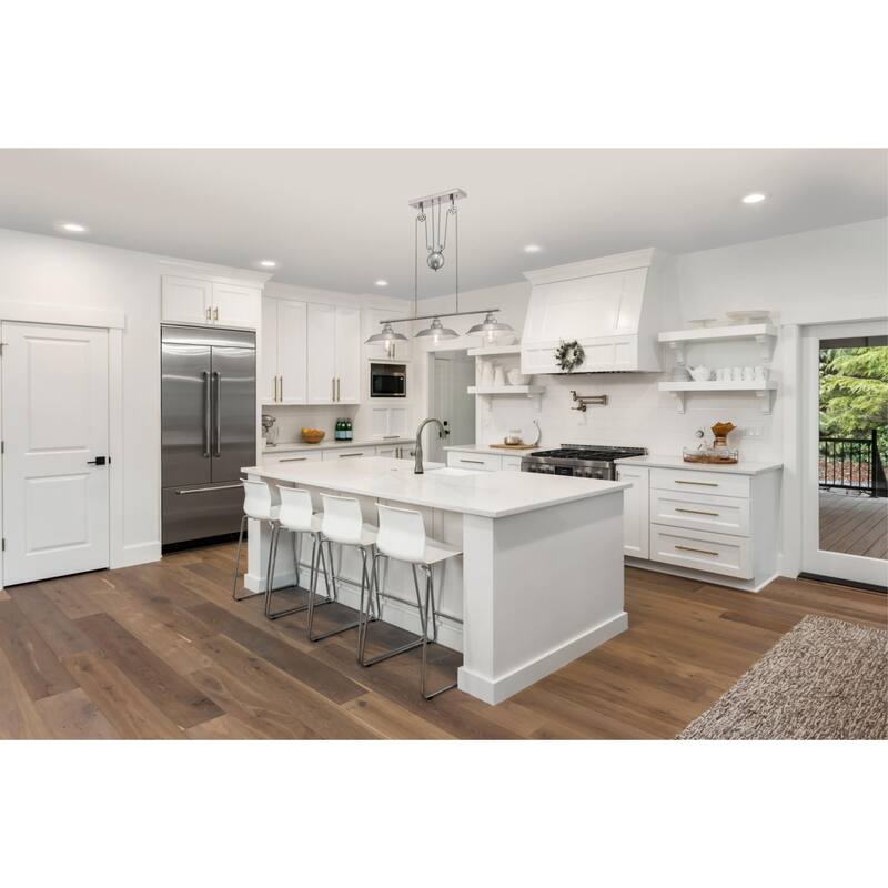Westinghouse Lighting Iron Hill Three-Light Indoor Island Pulley Pendant, Brushed Nickel Finish - 3-Light