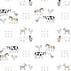 preview thumbnail 5 of 3, Lambs & Ivy Baby Farm Animals 100% Cotton Fitted Crib Sheet - White