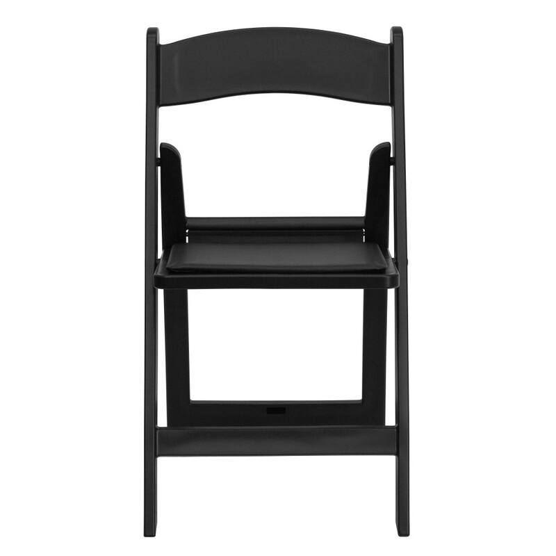Set of 2 Folding Chairs with Padded Seats - 18"D x 17.25"W x 30.75"H