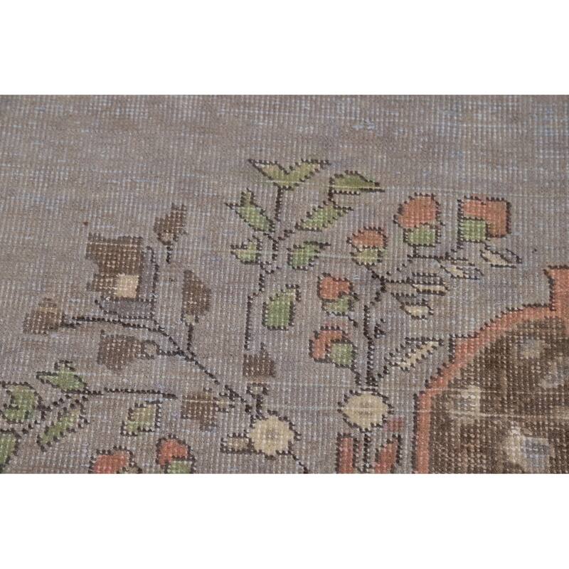 Gray Tabriz Persian Area Rug Hand-Knotted Wool Carpet - 8'3"x 11'1"