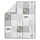 preview thumbnail 3 of 4, Sweet Jojo Designs Grey and White Woodsy Collection 4-piece Bumperless Crib Bedding Set