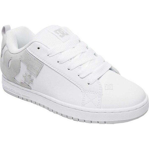 dc white leather shoes