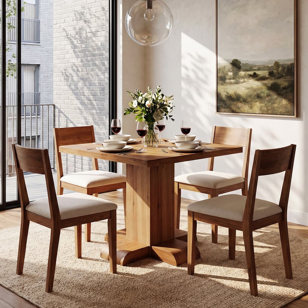 29.5″ Solid Wood Dining Table Thickened 1.57″ Tabletop