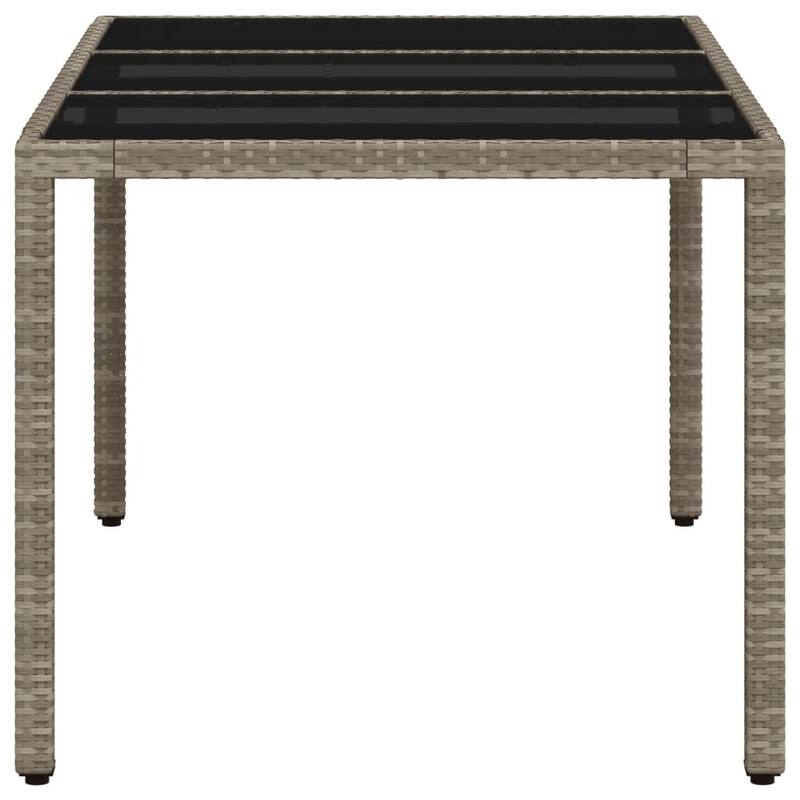 vidaXL Garden Table Light Grey - 35.4 x 59.1 x 29.5