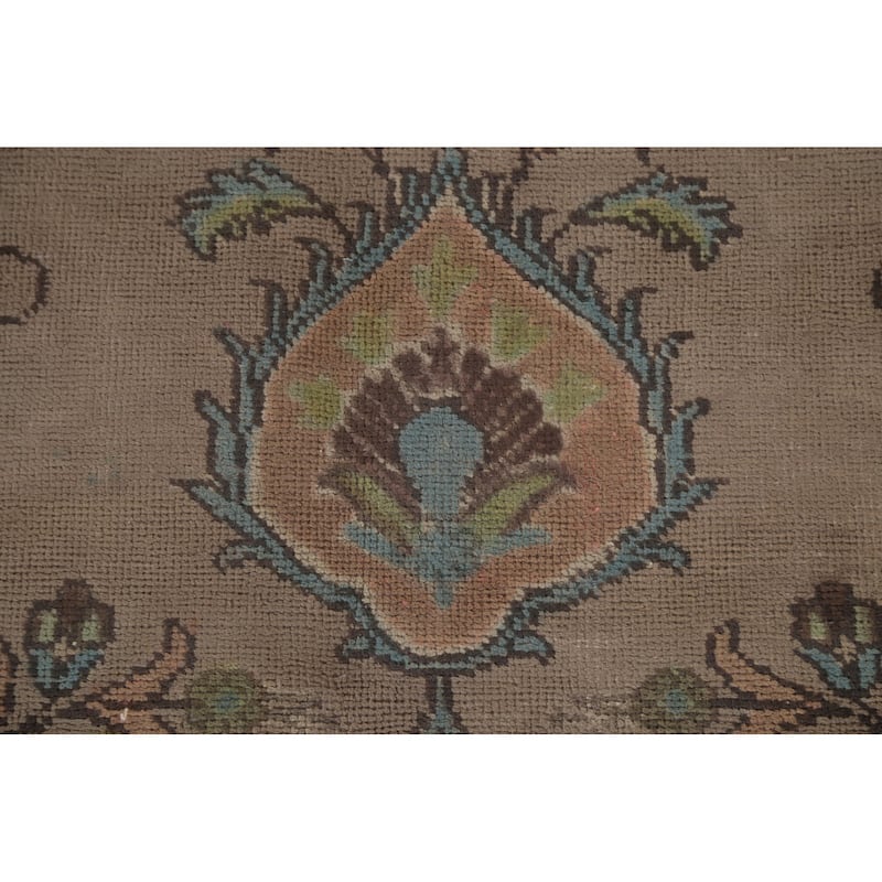 Over-Dyed Tabriz Persian Vintage Area Rug Handmade Wool Carpet - 7'2"x 10'6"
